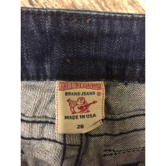 True Religion Jeans 26 Julie Skinny Flap Pockets‎ Dark Wash 26x33 - Picture 6 of 7